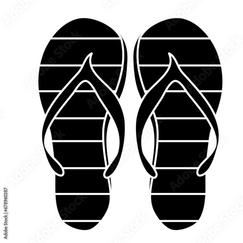 footwear flip flops doodle