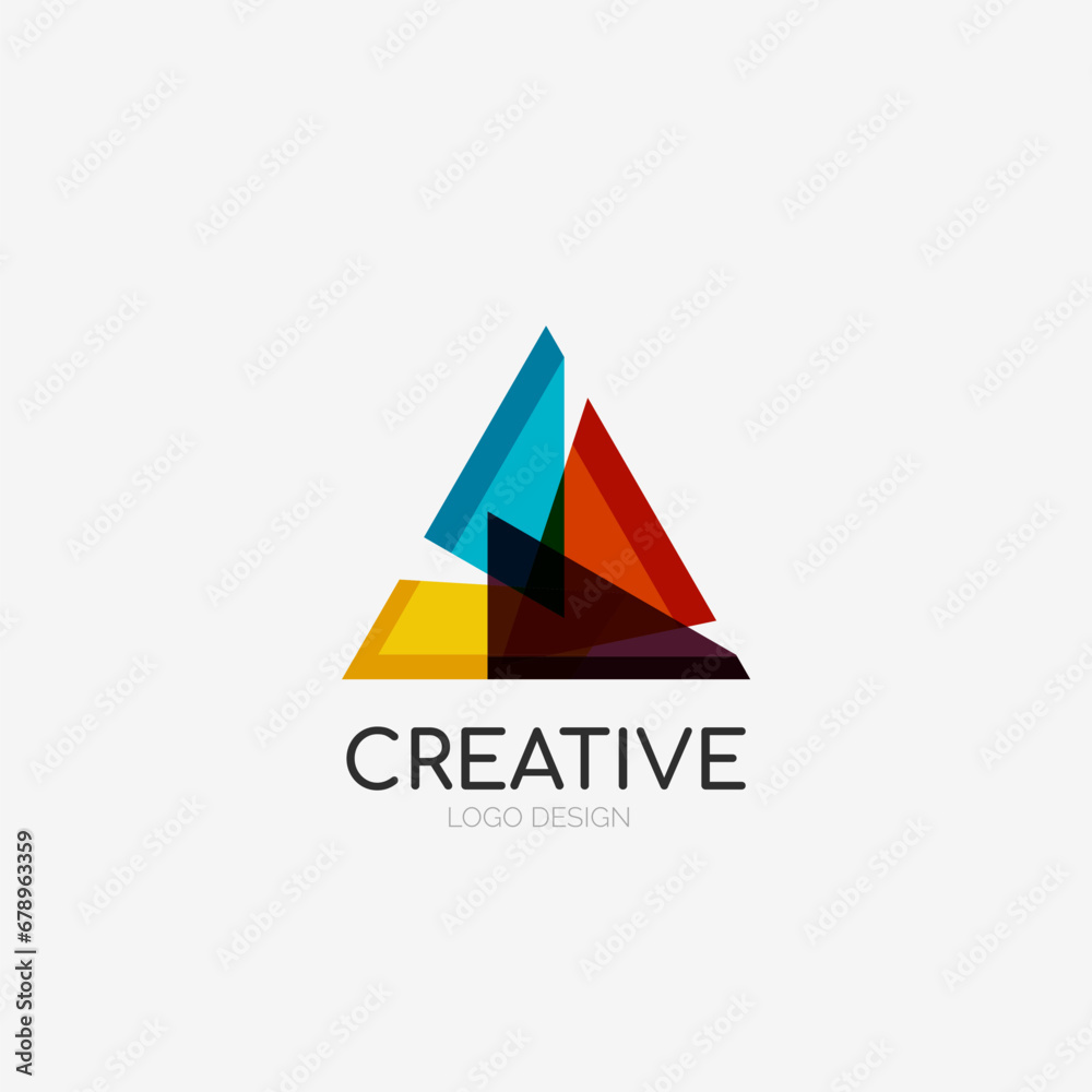Triangle abstract logo, business emblem icon Triangle abstract logo, business emblem icon