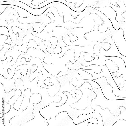 Many sinuous thin lines form a wavy or watery surface