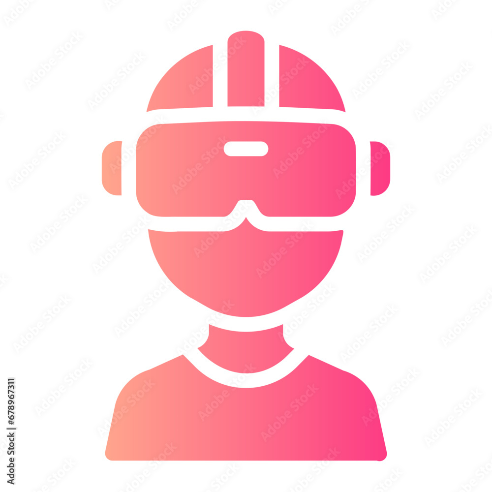 vr glasses Gradient icon vr glasses Gradient icon