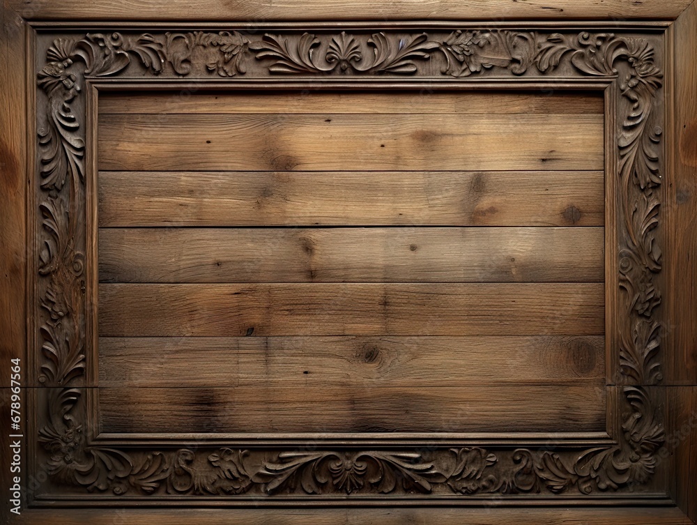 Aged wooden background with some carved design. Aged wooden background with some carved design.