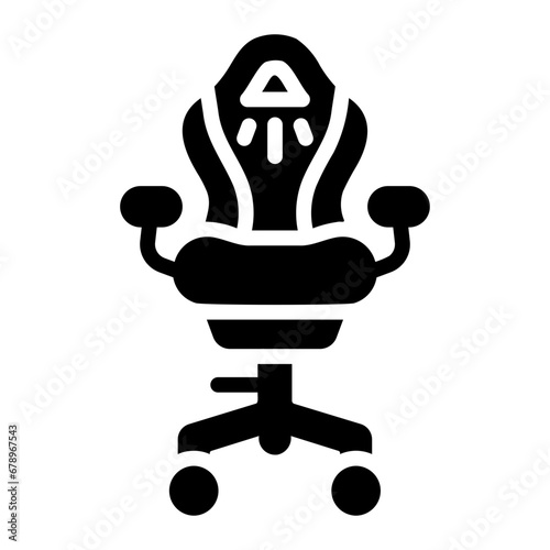 gaming chair Solid icon