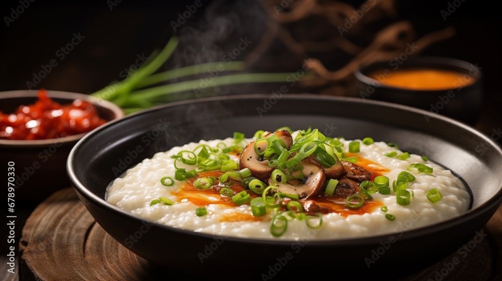 Flavorful Congee with Toppings