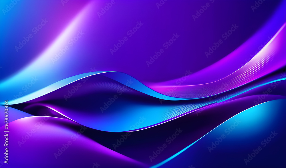 Fototapeta premium Modern and smart blue and purple gradient color fluid style background wallpaper