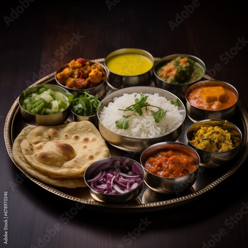 An Abundant and Diverse North Indian Thali