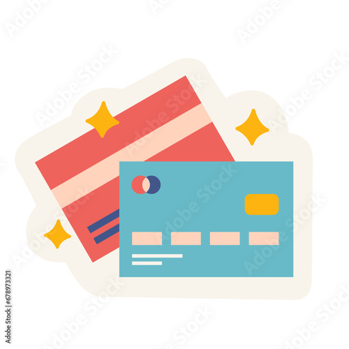 credit card payment sticker