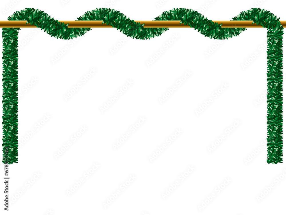 Obraz premium モール付き棒-緑2