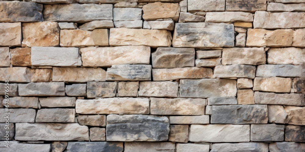 Stone bricks used for wall decoration Natural stone wall texture