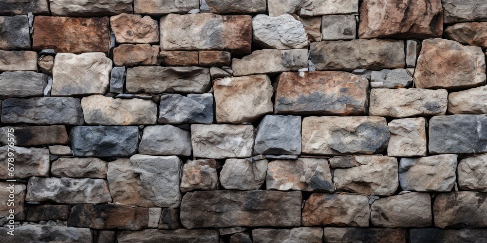 Stone bricks used for wall decoration Natural stone wall texture