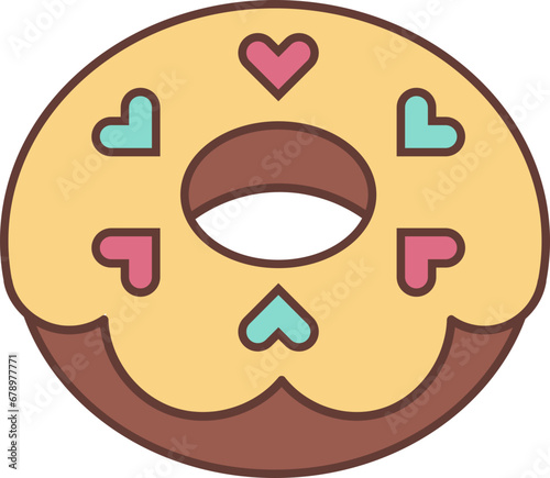 Donut Cute Dessert Illustration