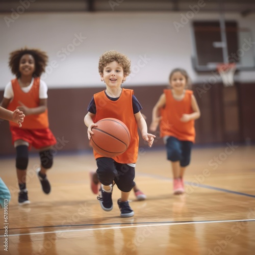 Little Hoopsters: Adorable Toddlers Play Basketball with Joy and Enthusiasm