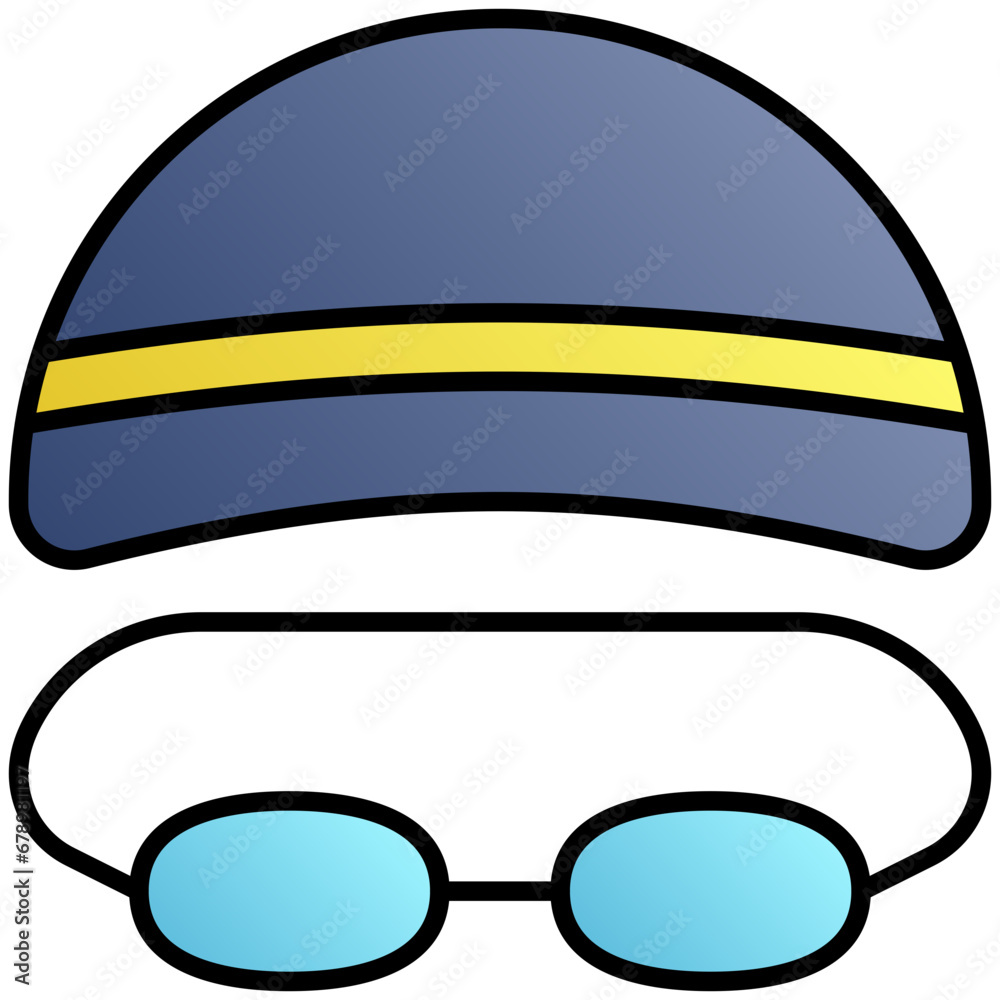 swiming cap vector design .svg