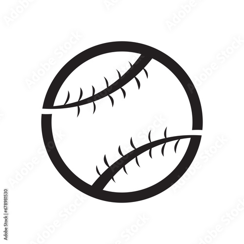 Baseball logo icon design