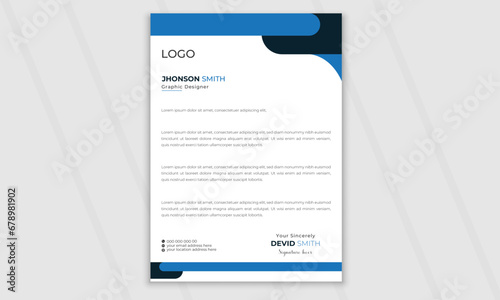 Creative latter head design, Business latter head template