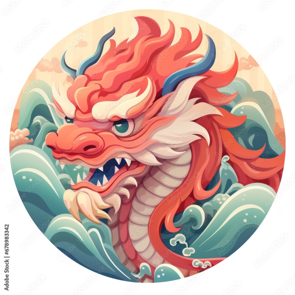 Obraz premium Dragon Dance icon 