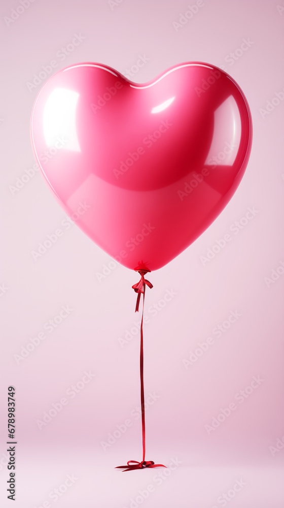 Heart shaped balloons Valentine's Day.