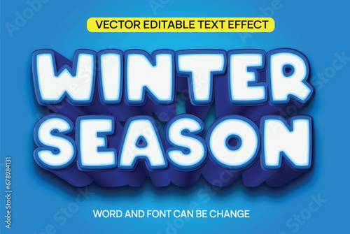 Text Effect Winter Season 3D