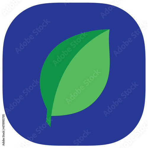 illustration of  a icon leaf