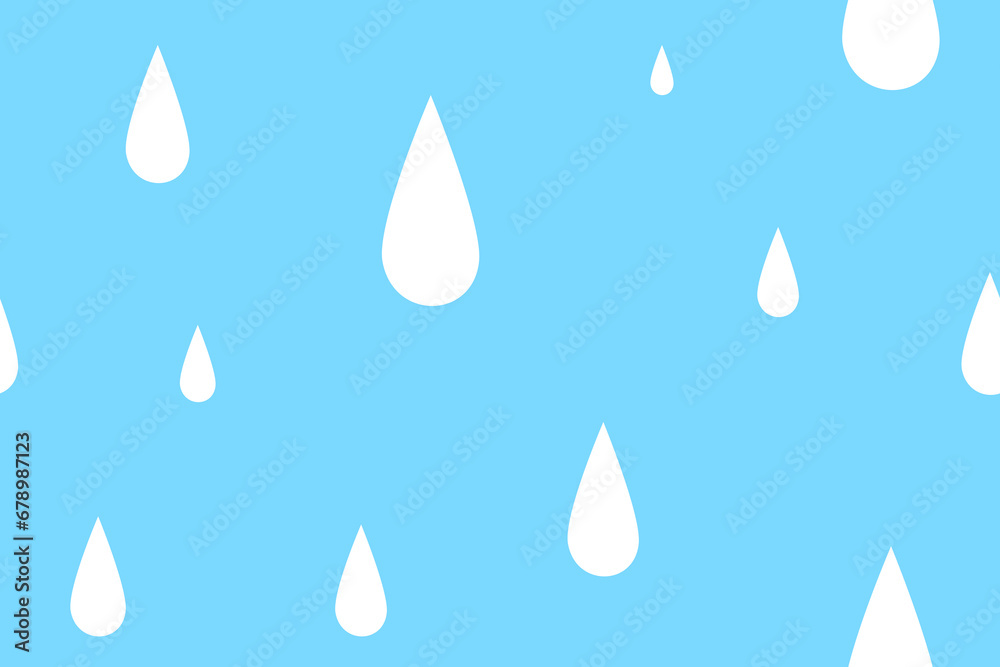 Vector illustration seamless drops pattern. raindrops on the window. droplets pattern. Spring abstract background in shades of blue. white water drop icon isolated on a blue background. Vector illustration seamless drops pattern. raindrops on the window. droplets pattern. Spring abstract background in shades of blue. white water drop icon isolated on a blue background.