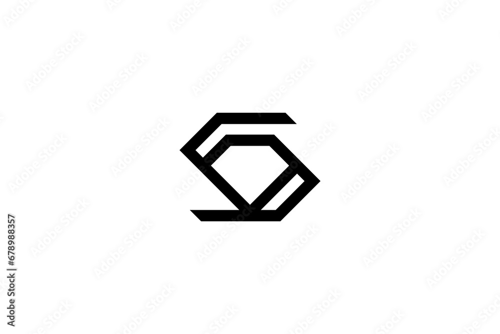 Letter S Diamond Logo Design Letter S Diamond Logo Design