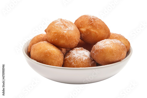 Fried Dough Extravaganza: Bunuelos Culinary Perfection Isolated on Transparent Background