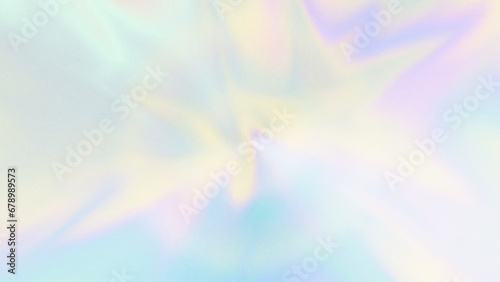 Abstract trendy holographic background. Real texture in pale violet, pink and mint colors with scratches and irregularities