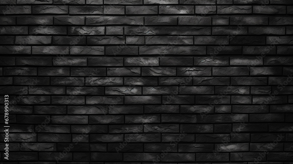 black brick wall pattern