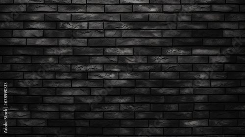 black brick wall pattern