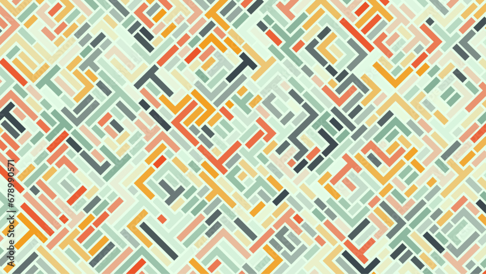 Color rotated lines background abstract illustration. Striped colorful seamless geometric pattern.