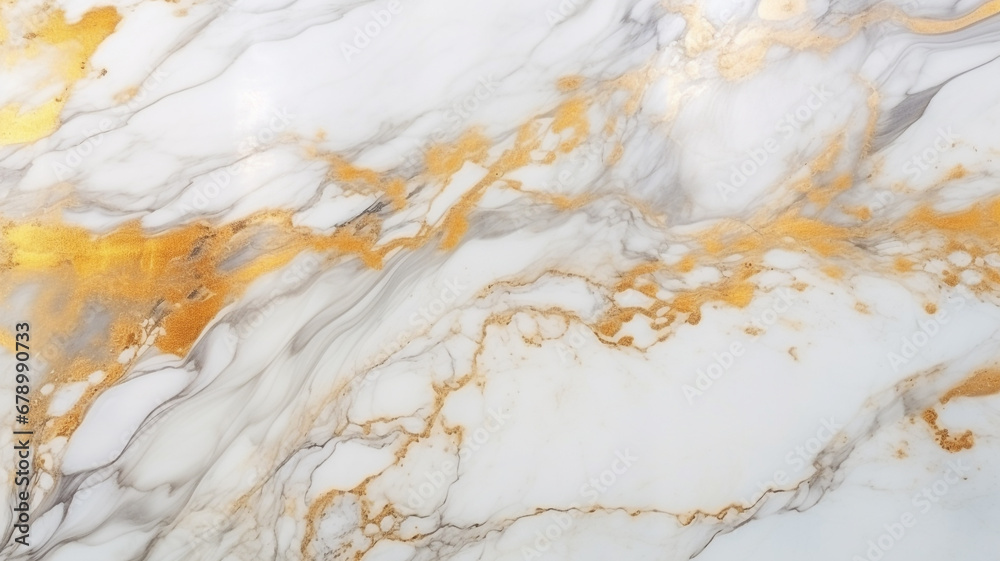 Obraz premium texture and detail of a white and gold marble