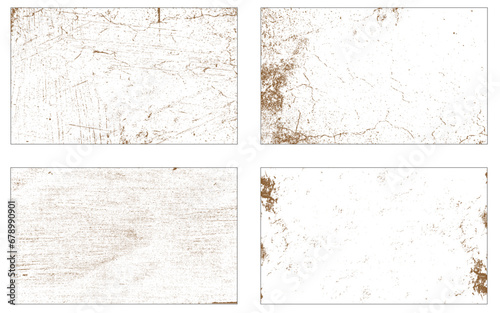 Collection of brown grunge textures.