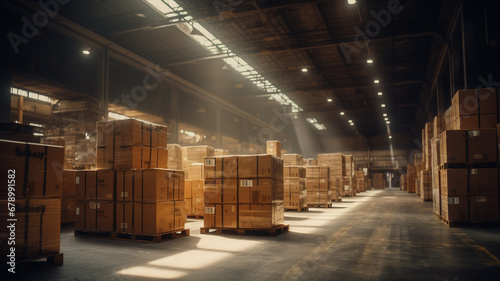 Warehouse full of boxes