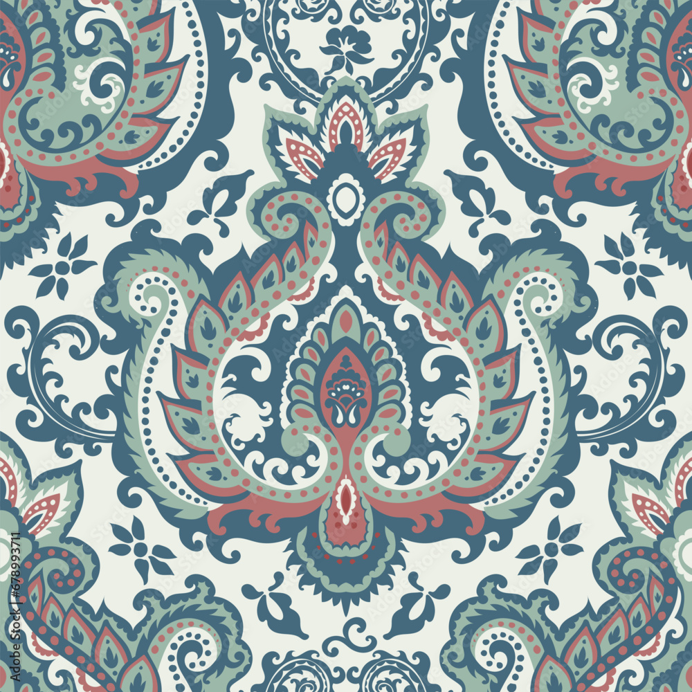 Damask style pattern for textile and decoration Damask style pattern for textile and decoration