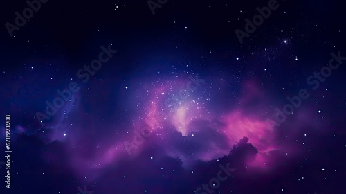 Galactic Space Wallpaper in Dark and Light Violet Hues.