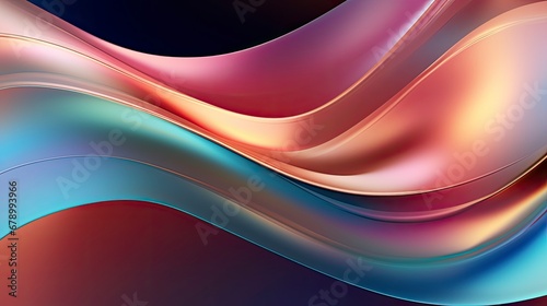 Metallic Wavy Liquid Abstract Background for Tech Innovation Design.