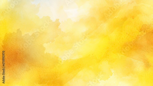 Vibrant Yellow Watercolor Background for Creative Design Concepts.