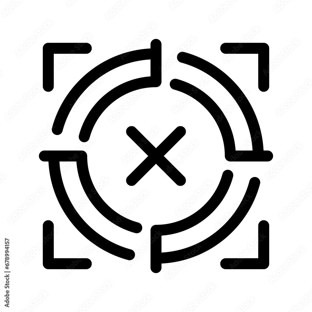 Target Icon Vector Symbol Design Illustration Target Icon Vector Symbol Design Illustration