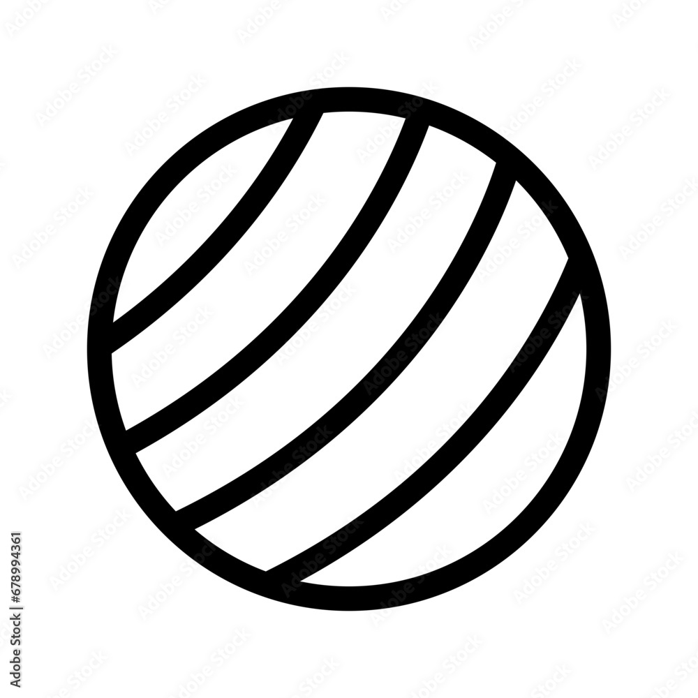 Fitness Ball Icon Vector Symbol Design Illustration Fitness Ball Icon Vector Symbol Design Illustration