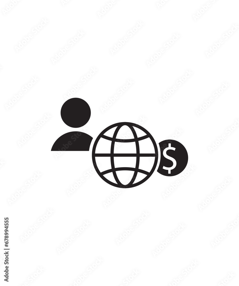 world business icon, vector best flat icon. world business icon, vector best flat icon.
