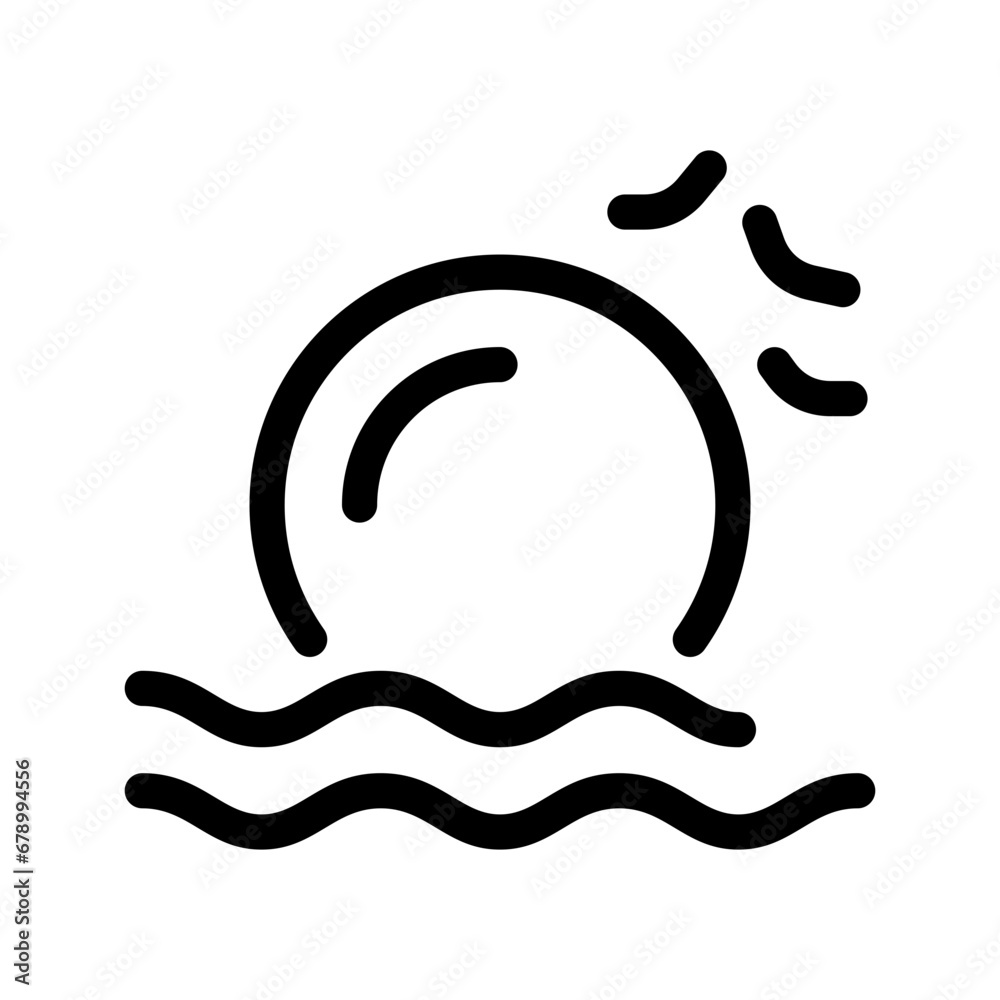 Sunset Icon Vector Symbol Design Illustration Sunset Icon Vector Symbol Design Illustration