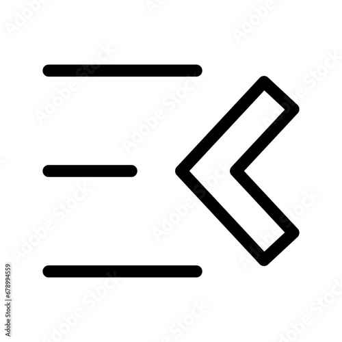 Menu Close Icon Vector Symbol Design Illustration