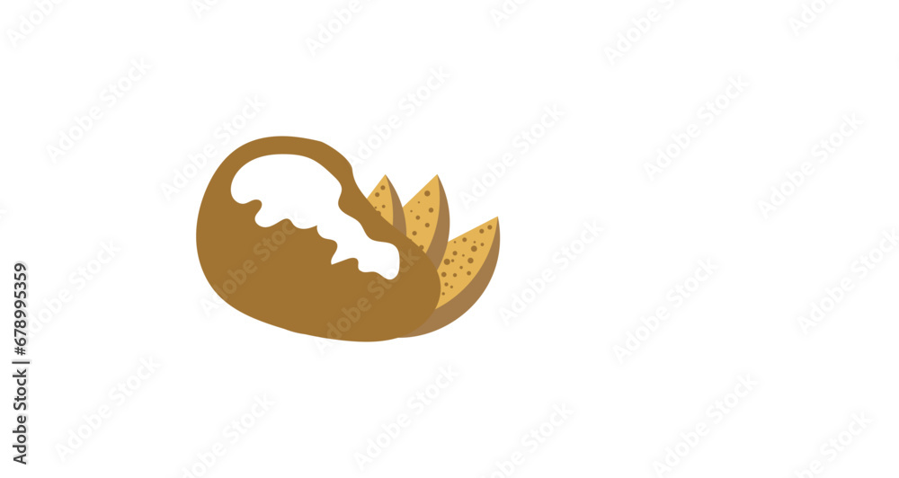 Fototapeta premium The fresh Potato logo design, Vector design template