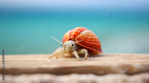 seashell on the beach photo