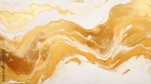 Liquid Marble Design Background with Abstract Painting and Gold Splash Texture.