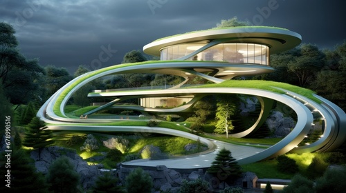 Eco-Friendly Green Architecture Design.