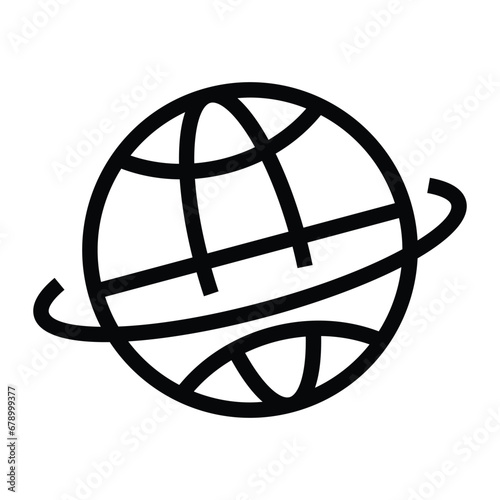 Planet earth equator vector icon	
 photo