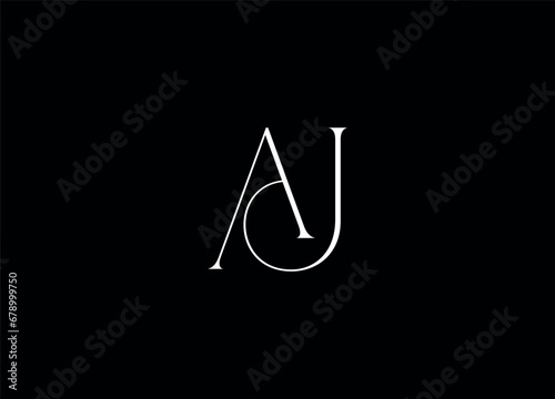 AJ  initial logo design and creative logo