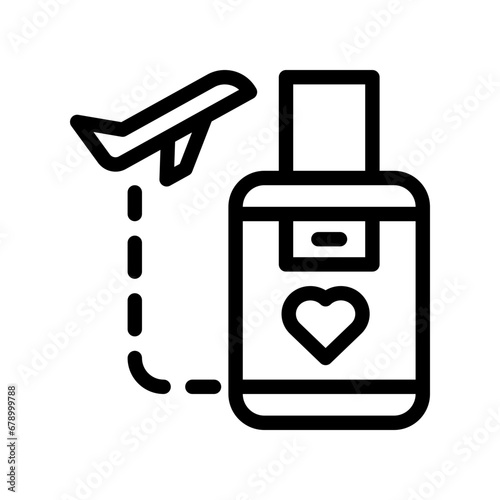 honeymoon line icon