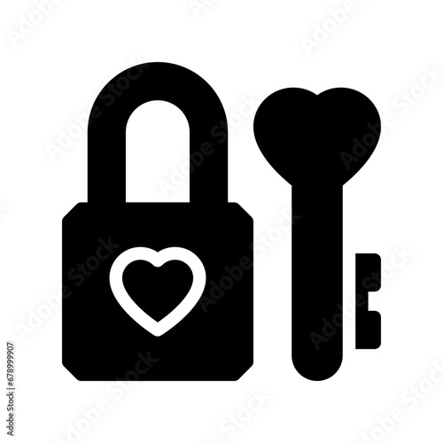 locked glyph icon