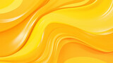 Lemon Yellow and Tangerine Fluid Color Waves Abstract Pattern